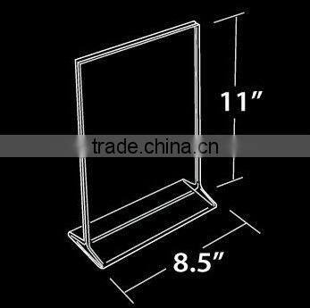 8 1/2'' x 11'' Acrylic Countertop Sign Holder