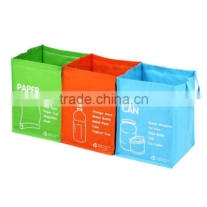 Hot Sales Woven Trash Folding Garbage Plastic Thick Bag Holder