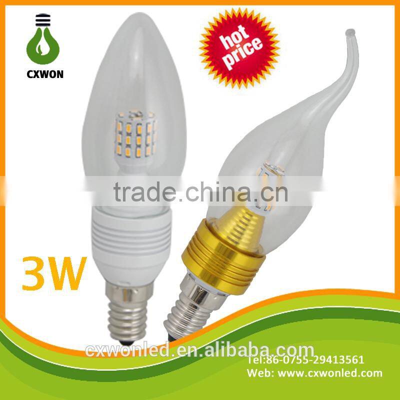3W Led Candle Light, E14 Led Candle Light Bulb, 3W High Quality Led Candle Lightings