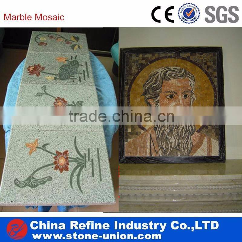 fashion design white mosaic tiles
