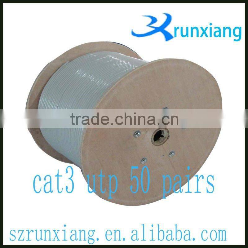 2 pairs lan cable PVC outdoor cat3 cable with best price