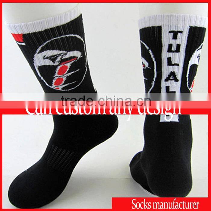 Cotton spandex cheap long thermal soccer socks kids