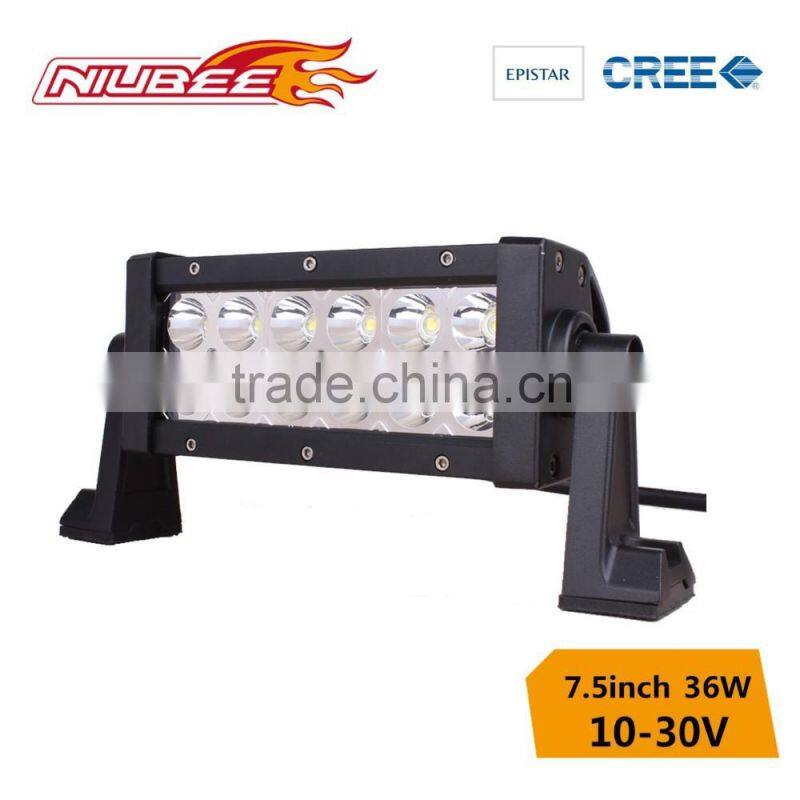 strobe flash 4d led light bar 36w with double color changed
