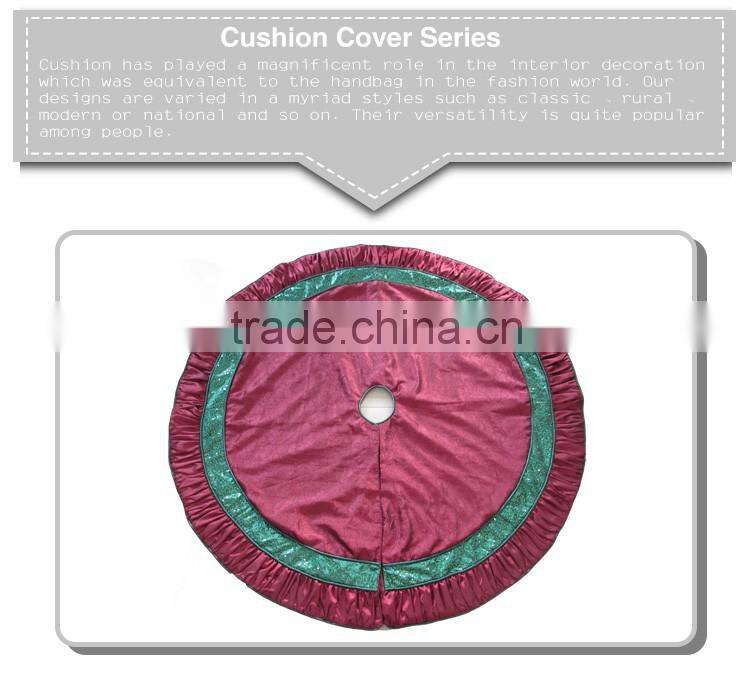 hot selling handmade wrinkle dance design Christmas tree skirts