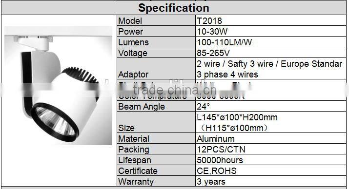 LED Track Light System, LED Track Spot Light 10-30W