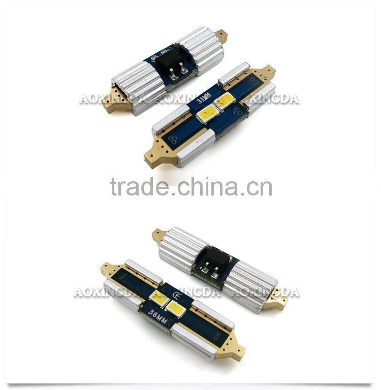 Car interior license plate light canbus 3623 2SMD LED festoon C5W lamp 42mm