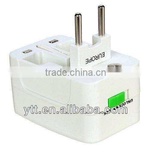 Universal World Travel AC Adapter Socket AU/UK/US/EU