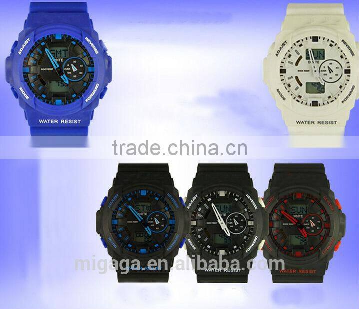 latest design soft silicone digital watch for sport*water resist digital sport watch