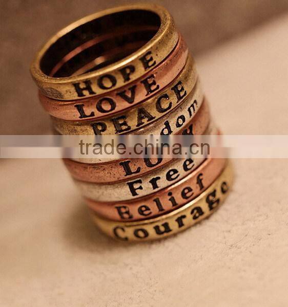 Stacking Initial Rings and Stacking Birthstone Rings. Mothers Rings in a Set Stackable Rings in Silver