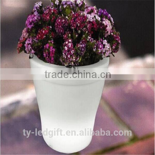 modern led flowerpot lighting plastic led flowerpot light outdoor