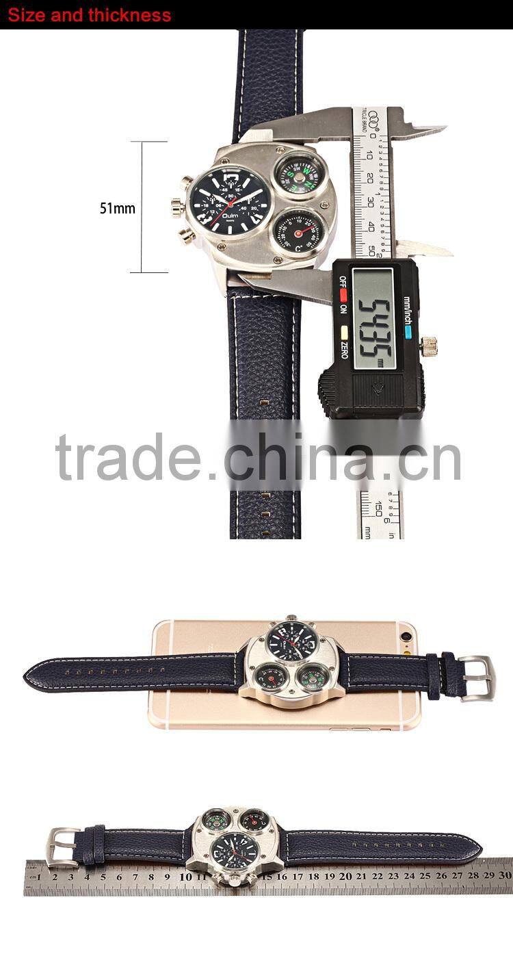 2015 new styles compass and thermometer quartz sport fashion dress watch