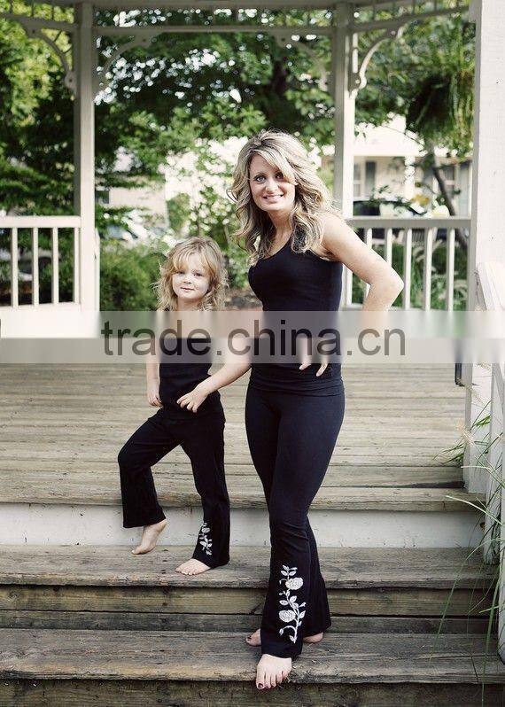 2015 Wholesale custom family clothing set/family matching clothing/family clothing