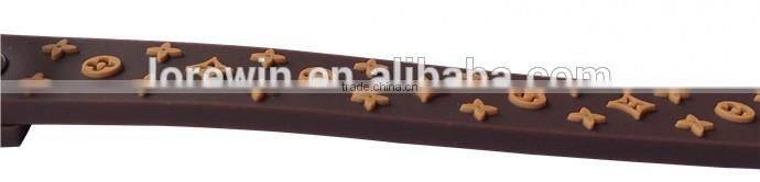 New Pet Supplies PVC leather Custom dog collars 3D Star Pattern