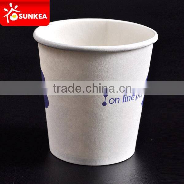 Disposable custom logo printed coffee paper cup 6 oz