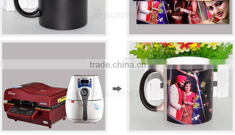 sublimation colour change mug, high quality ceramic mug factory direct supply