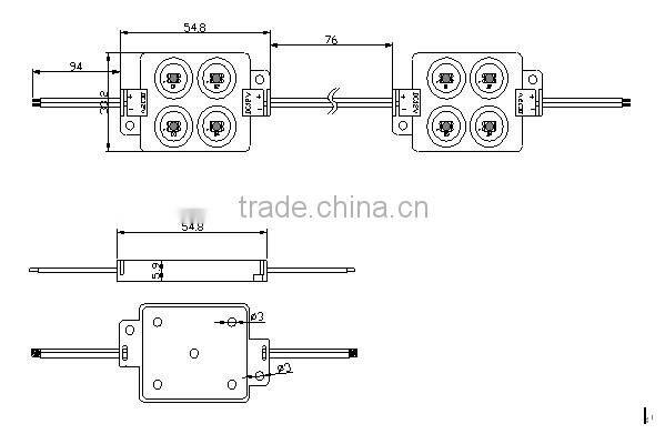 led module 3528 white IP65,white/red/yellow/green/blue led injection module