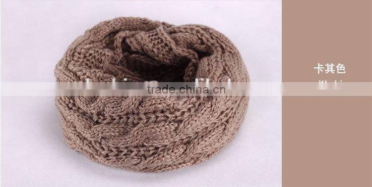 New product high quality infinity scarf knitting pattern WJ-645