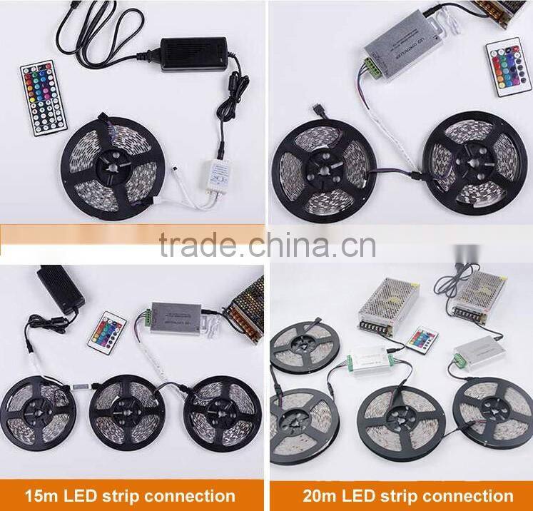 dc 12v/24v 60 leds per meter smd 5050 rgb led strip with 3 years warranty