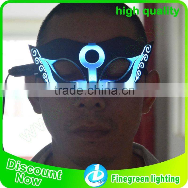 Light Up EL Mask,EL panel Mask,paper party eye mask