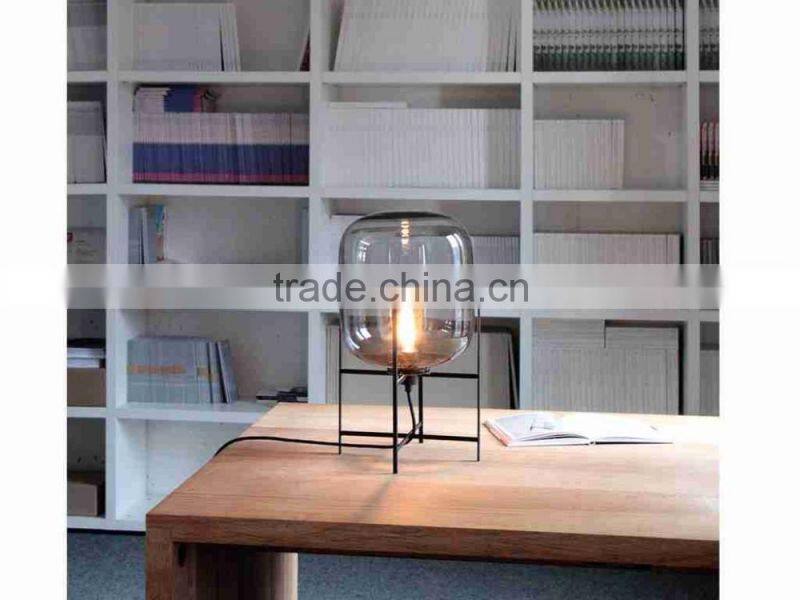 Half Transparent Glass Mushroom Table Lamps for Bedroom and Living Room Lighting