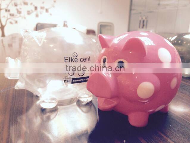 plastic piggy bank piggy / banks for kids /pig shaped piggy banks