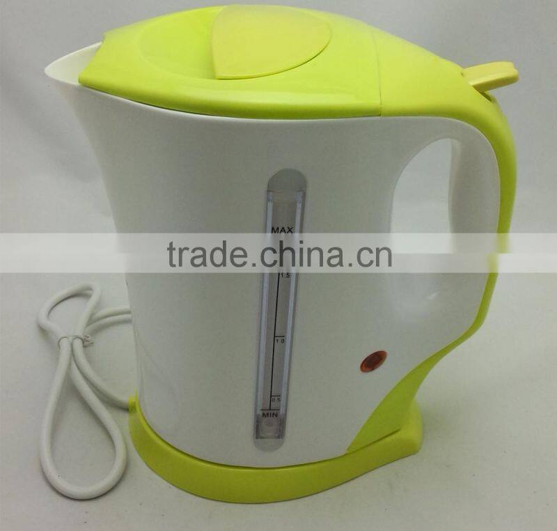 electrical Household 1.7L Cordless plastic electric kettle