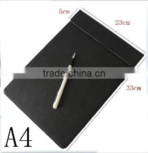 Desktop Letter Size Signature Pad Holder Leather Bound