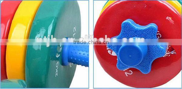 2015 Color vinyl dipped dumbbell Gym Free weights