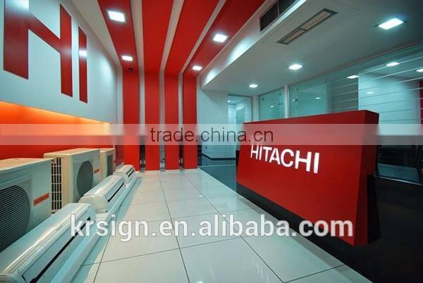 acrylic wall mount sign holder,acrylic stainless steel backlit 3d sign