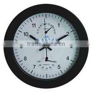 10 inches wall clock, plastic clock with weather station