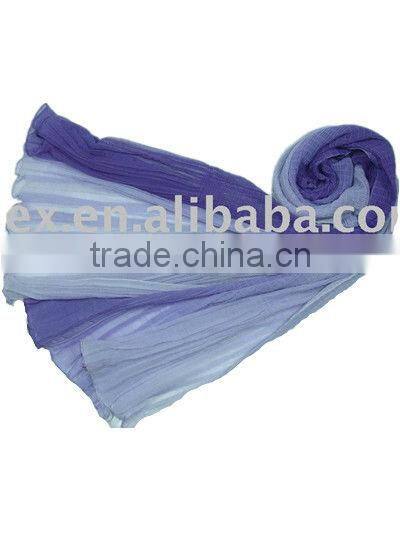 long gradient silk scarf bufanda