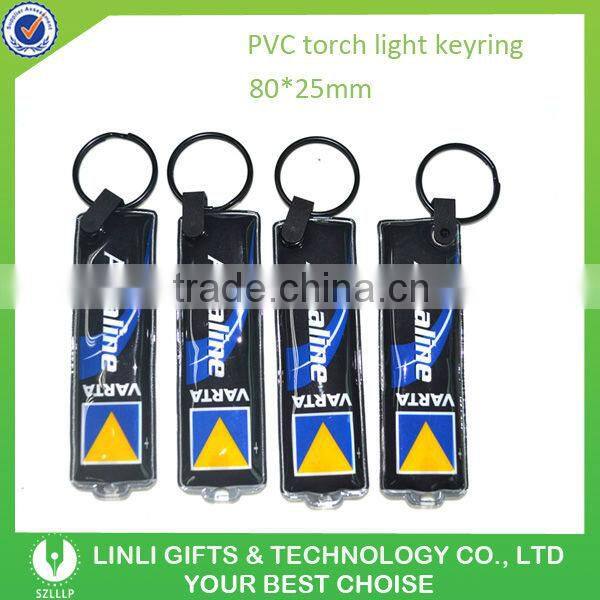 Brand Name Cheap Custom Led PVC Keyring for Football