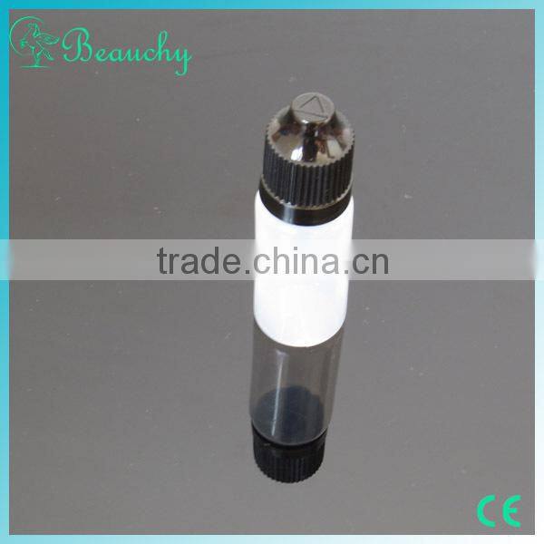 10ml frosting PET e liquid bottles with long thin tip and childproof tamperproof cap