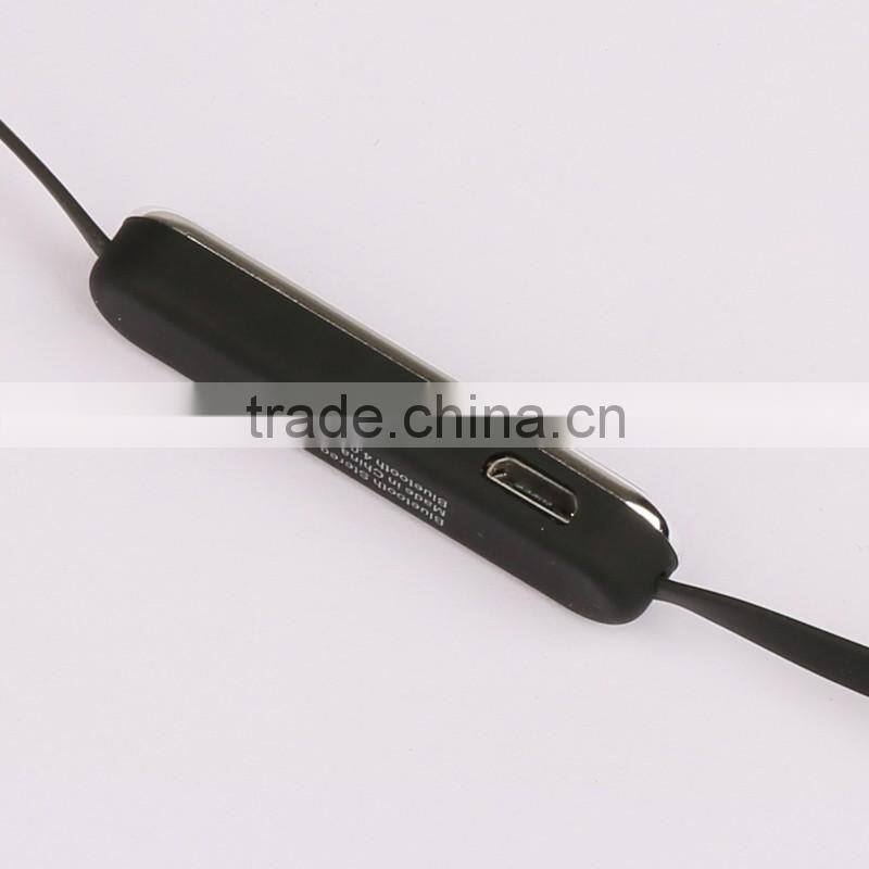 Best Sale Stereo Wireless Neck Strap Bluetooth Sport Earphone MP3 Player