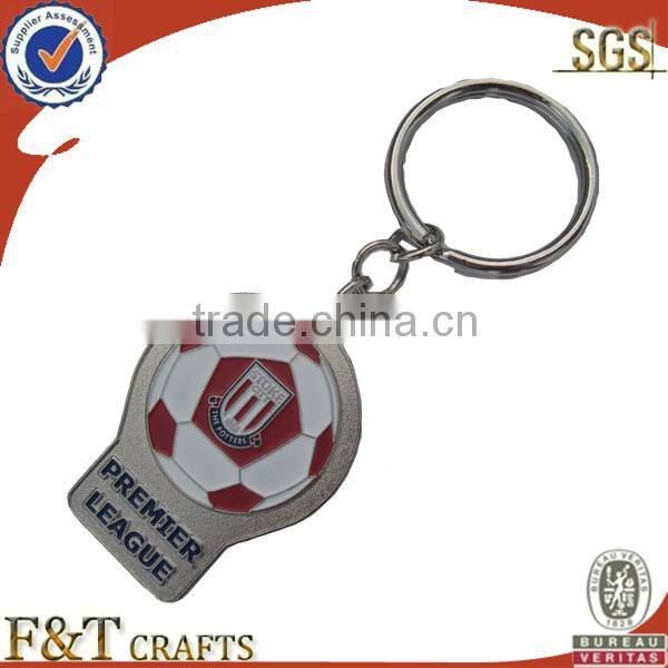 engraved 3D silver shield Alloy promotional keychain for travel promotional gift