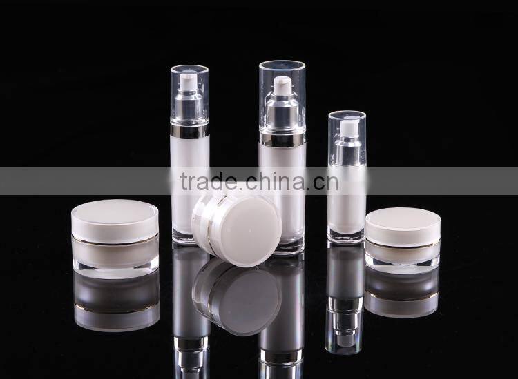 Empty luxury cosmetic bottle packaging,airless lotion bottle,airless serum bottle
