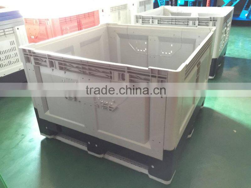 Foldable plastic box