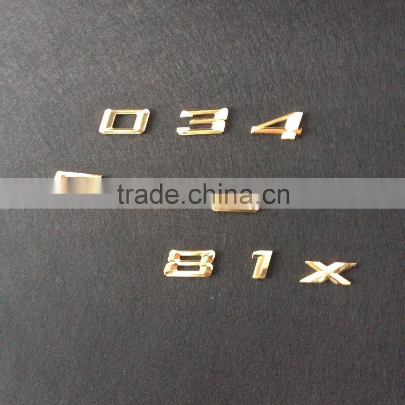 Best Selling Car Accessories High Qulity Plastic Custom Chrome Letter And Waterproof Suitable Matte & Sliver Badge Logo