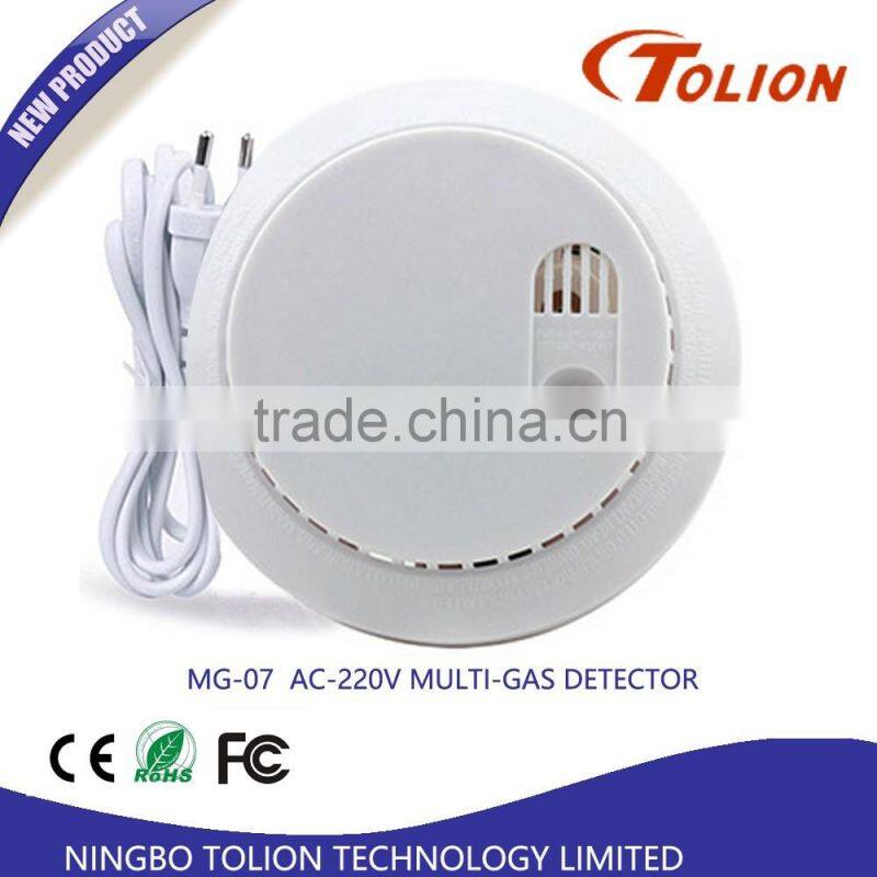 Lowest Price Home Alarm Security Multi Gas Detector, 9V/220V