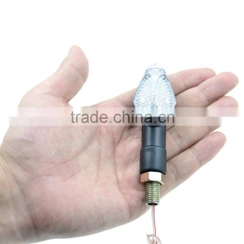 Easy install 2W 12V 9SMD LED Yellow Waterproof Motorcycle Turn Signal