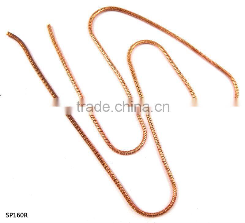 Round Shape Brass Snake Chain for jewelry making