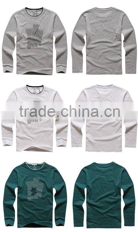 Custom Cheap Cotton Long Sleeves Mens T Shirts