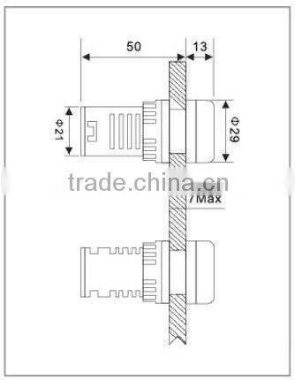 New AD108-22W-D 380V Circuit Breaker Indicator Light