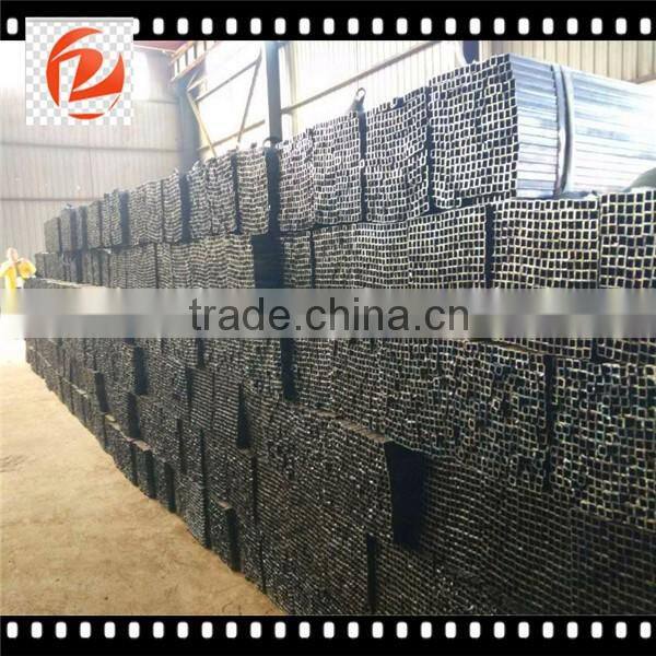 black annealed square steel pipe/ms square pipe price