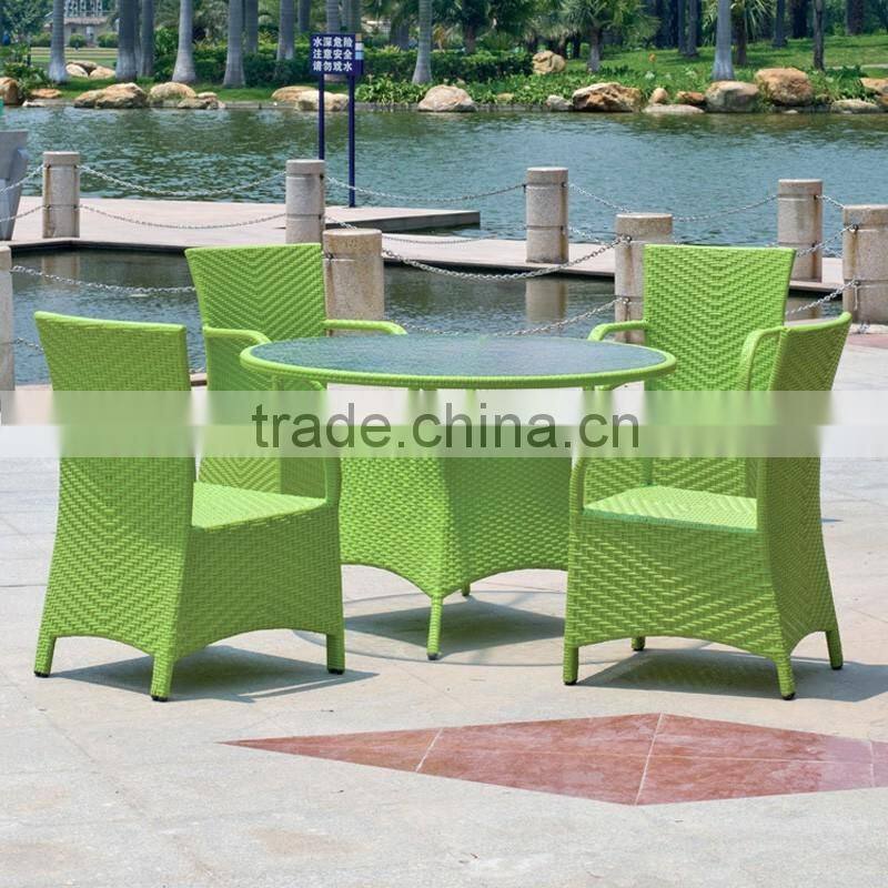 outdoor aluminum furniture nice quality elegant leisure rattan wicker garden set YPS007