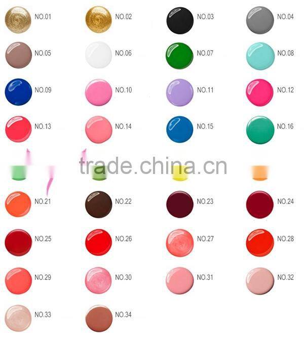 2015 fashion nail polish with 34 colors