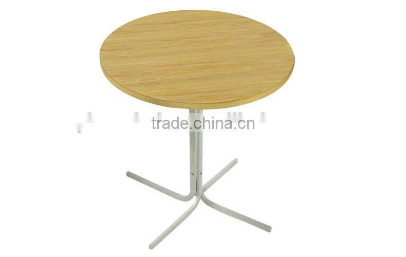 wooden round table with metal leg home furniture Dining Table coffee table