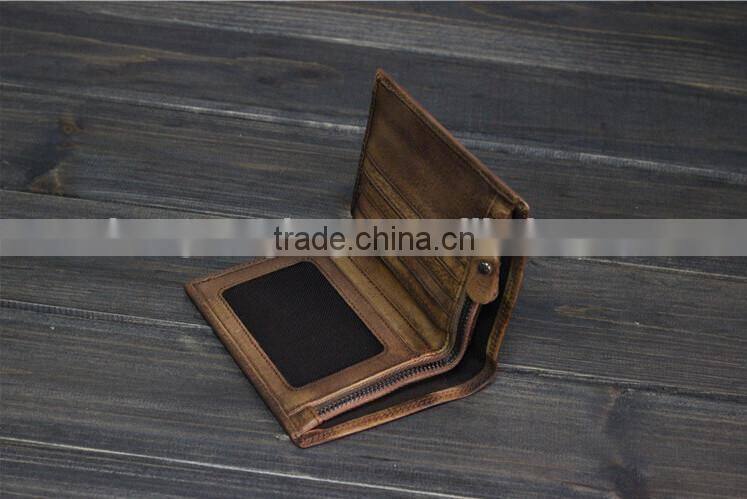 High Quality Cow Leather Wallet,Vintage Leather Wallet,Money Clip