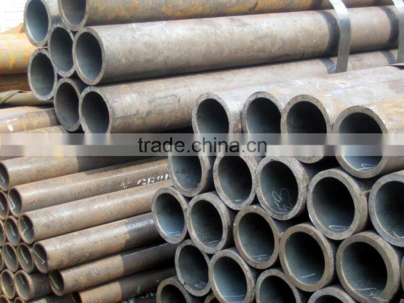 china made SS400 SAE1020 steel round pipe sizes