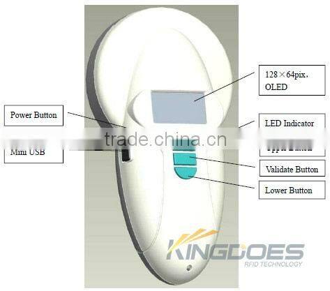Microchip Reader Animal Scanner Pet Scanner 134.2KHz